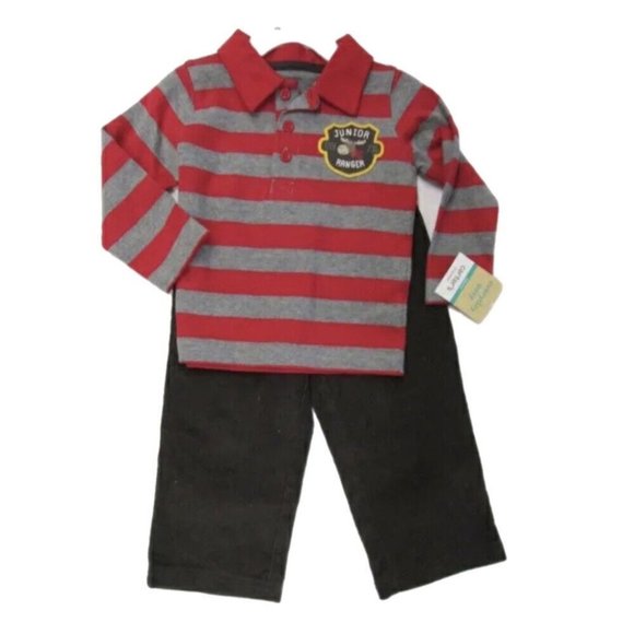 Carters 2pc long sleeve pant set BRAND NEW! SIZE 18 MONTHS - Picture 1 of 3